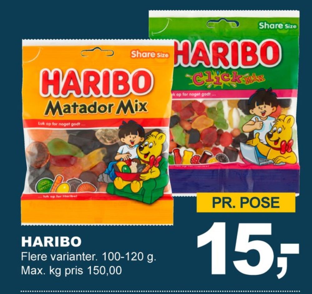 Haribo Matador Mix, Slikposer