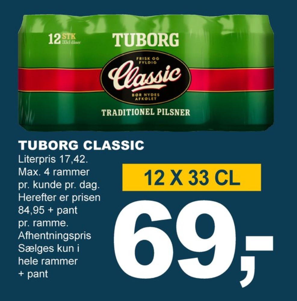 Tuborg Classic, Øl