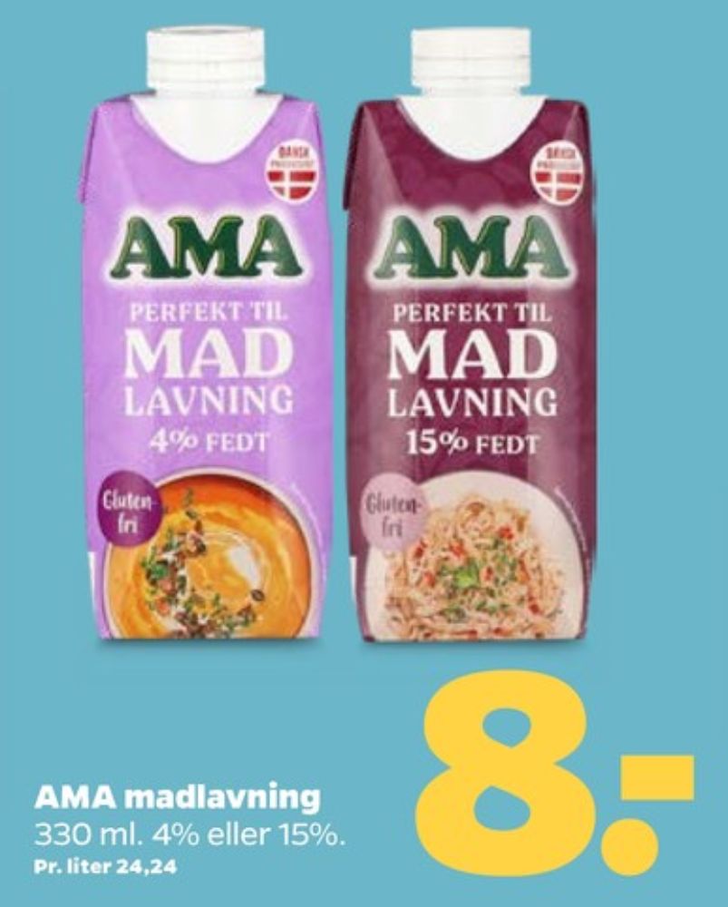 Ama, Madlavningsfløde 15 %