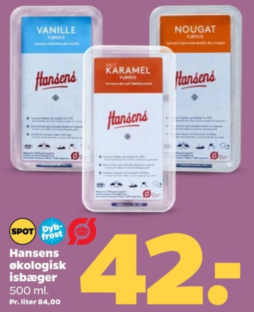 Hansens, Salt Karamel Flødeis