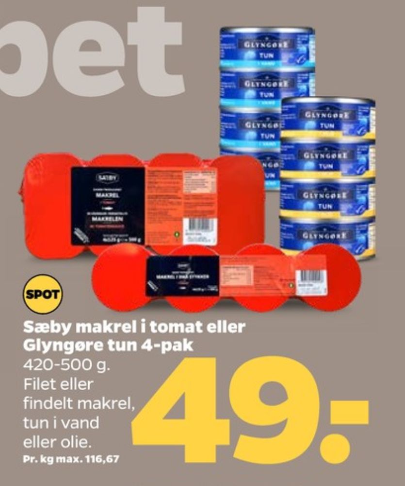 Glyngøre, Tun i olie