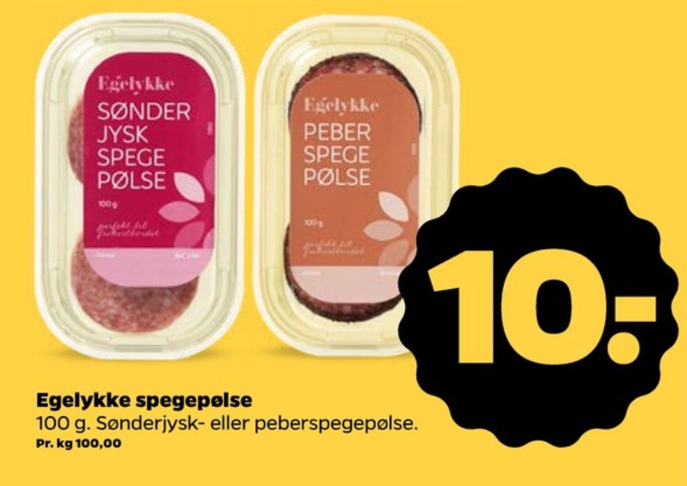 Egelykke, Peberspegepølse