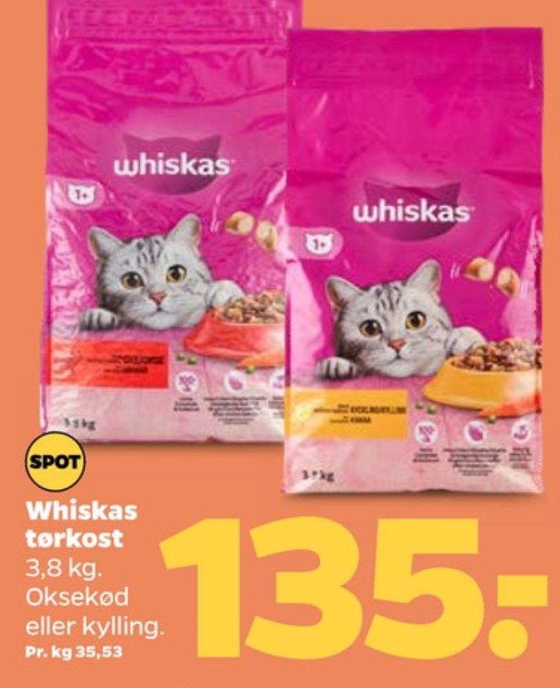 Whiskas, Kattefoder