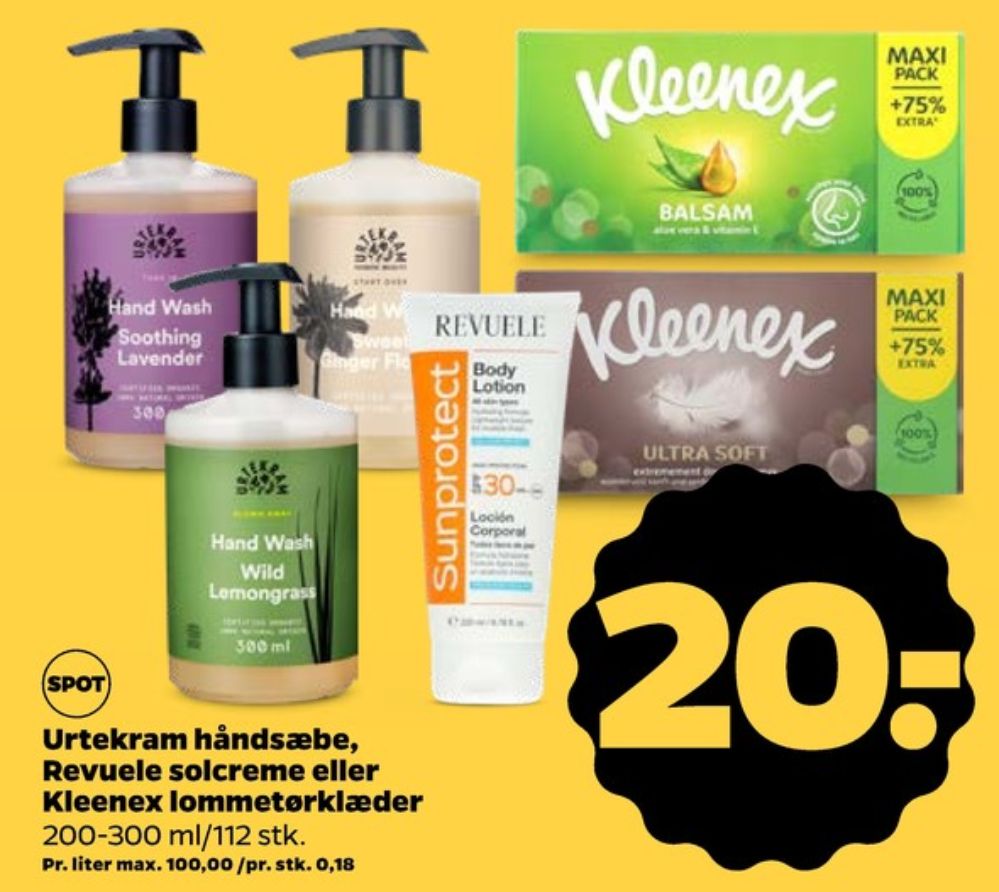 Kleenex, Lommetørklæder