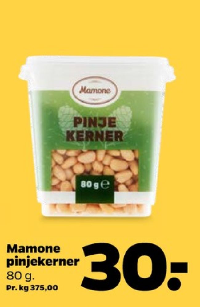 Mamone, Pinjekerner