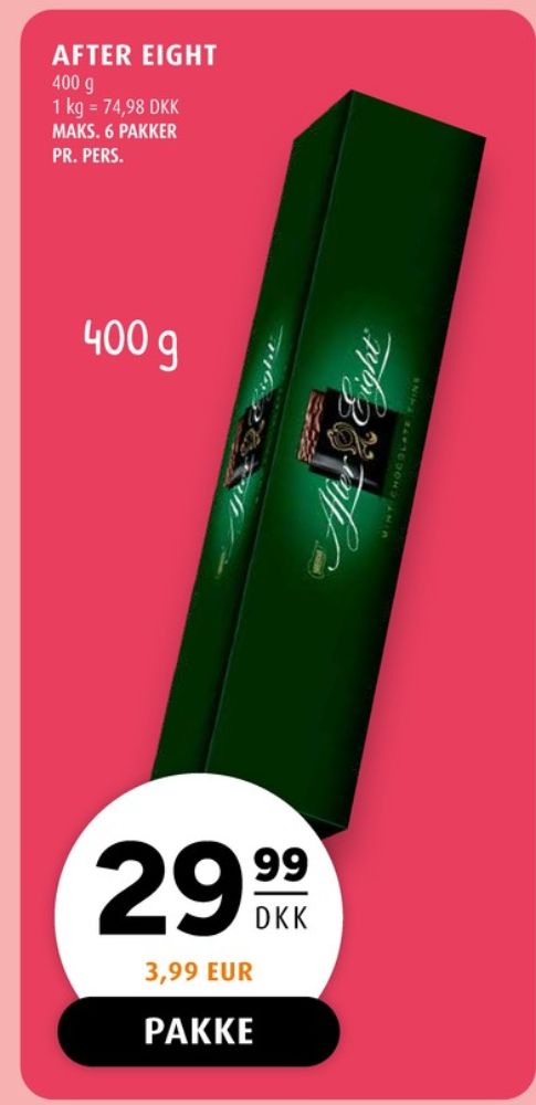 After Eight, Mintchokolade
