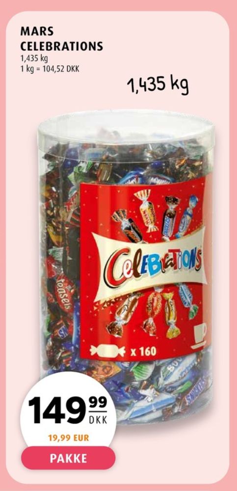 Celebrations, Dessertchokolade