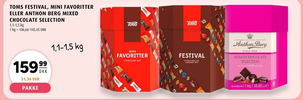 Anthon Berg Mixed Chocolate Selection, Dessertchokolade