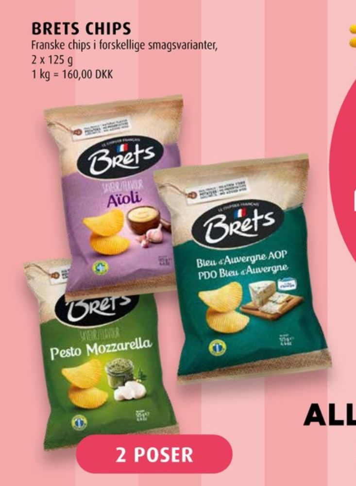 Brets, Pesto Mozzarella Chips