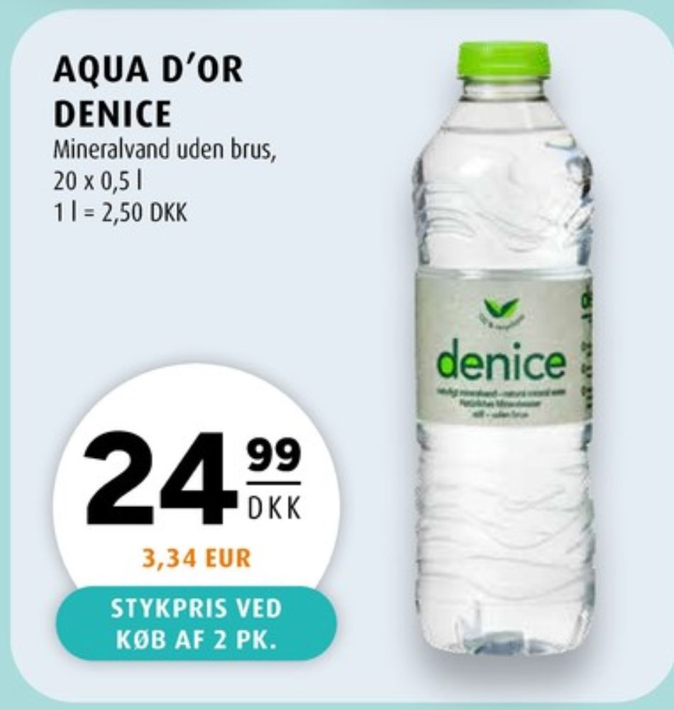 Denice, Kildevand 20 pk.