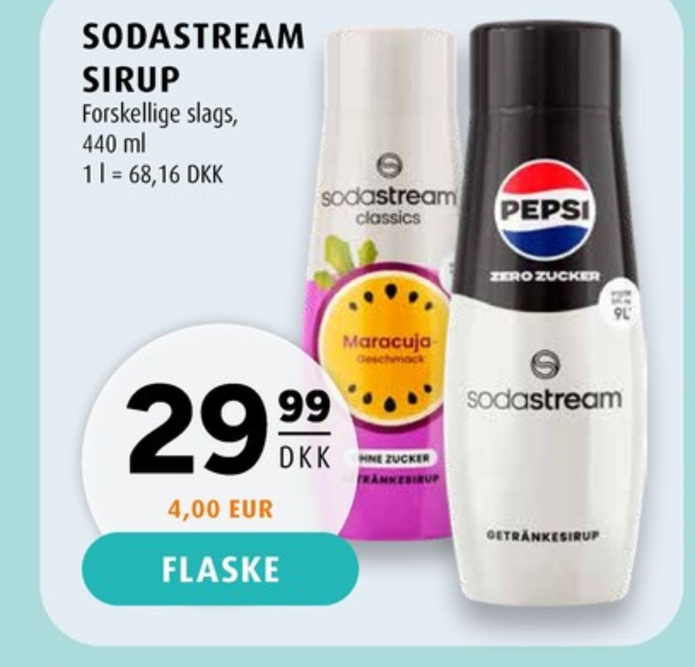 Sodastream, Smagskoncentrat Pepsi Max