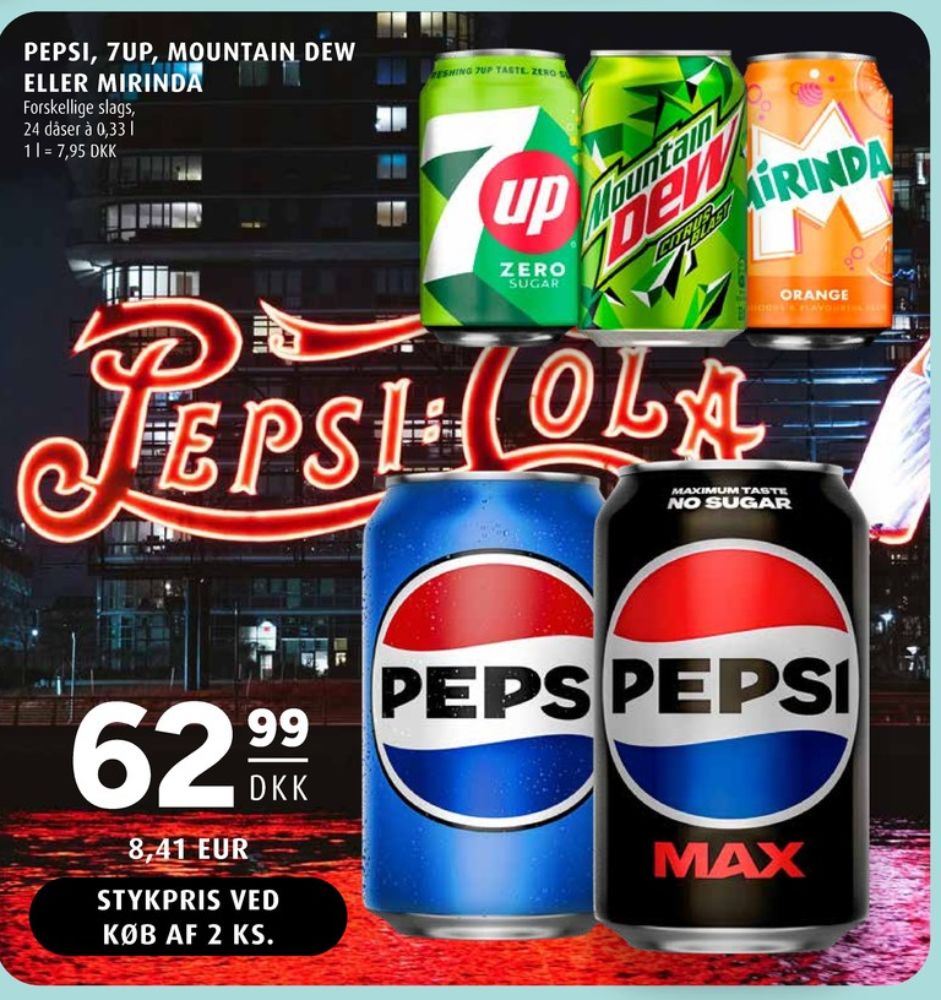 Mountain Dew, Sodavand 24 pk.