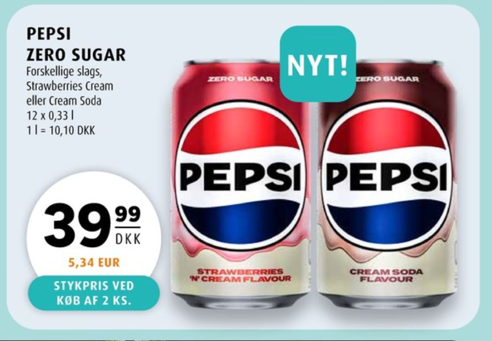 Pepsi Strawberries & Cream, Cola 12 pk.