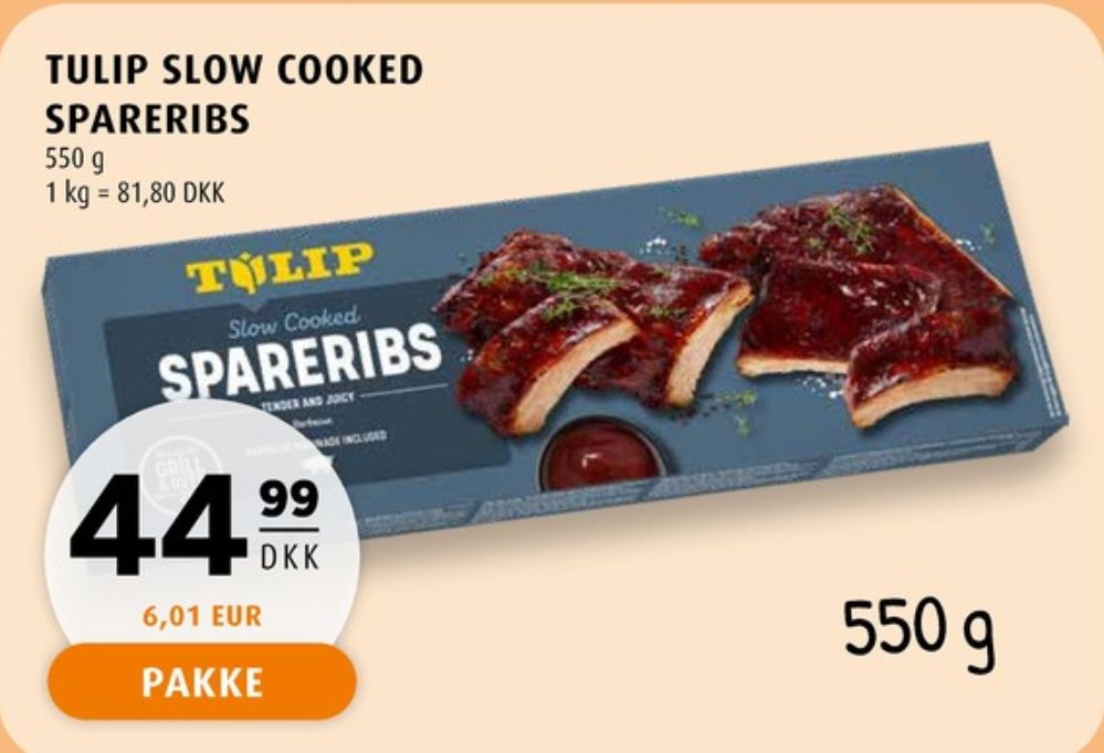 Tulip, Spareribs