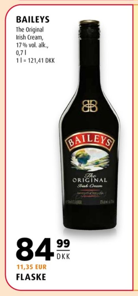 Baileys Original, Likør