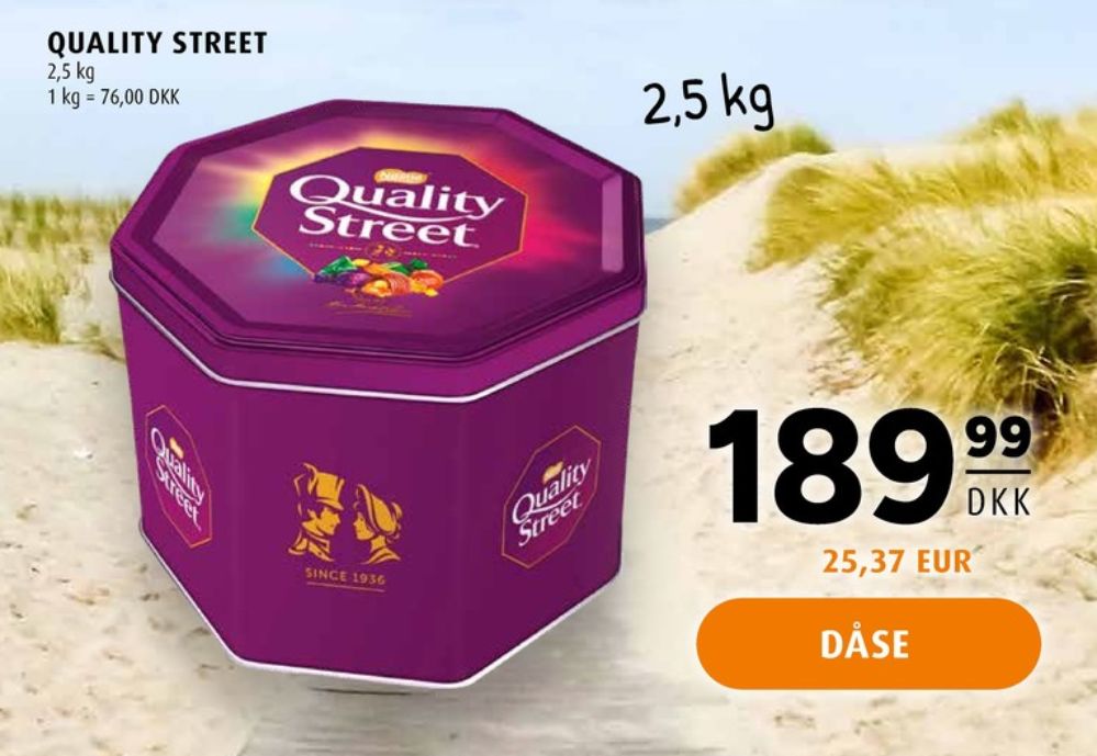 Quality Street, Dessertchokolade