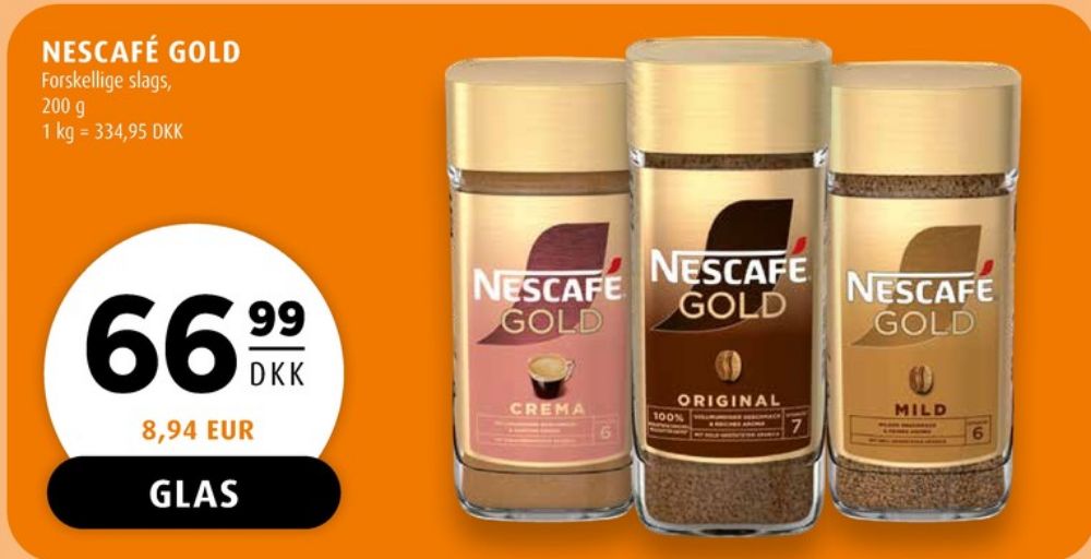 Nescafe Gold Crema, Instant Kaffe