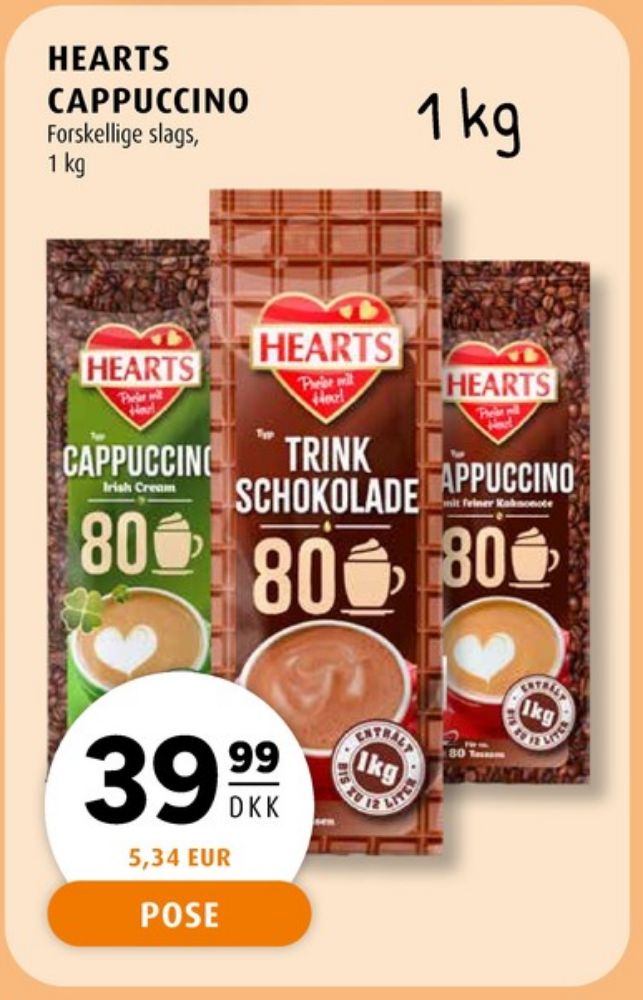 Hearts, Kakaodrikspulver