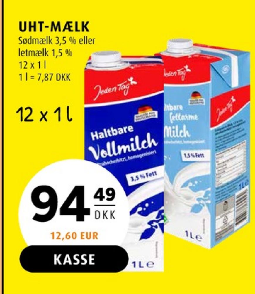 Jeden Tag, Letmælk