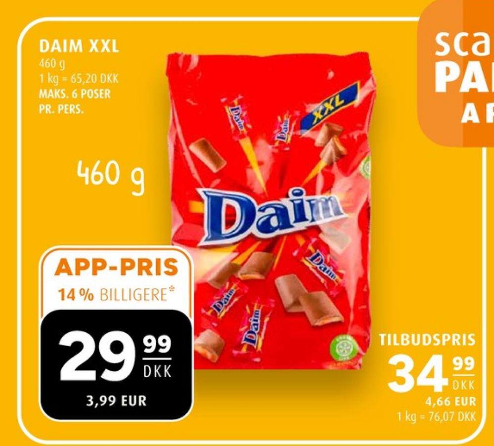 Daim, Dessertchokolade