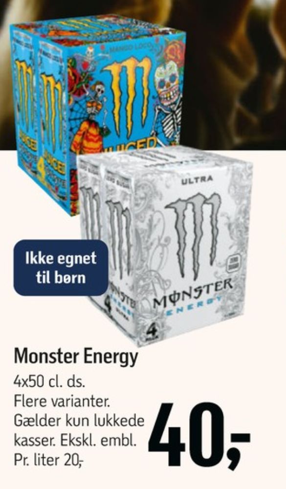 Monster Mango Loco, Energidrik 4 pk.