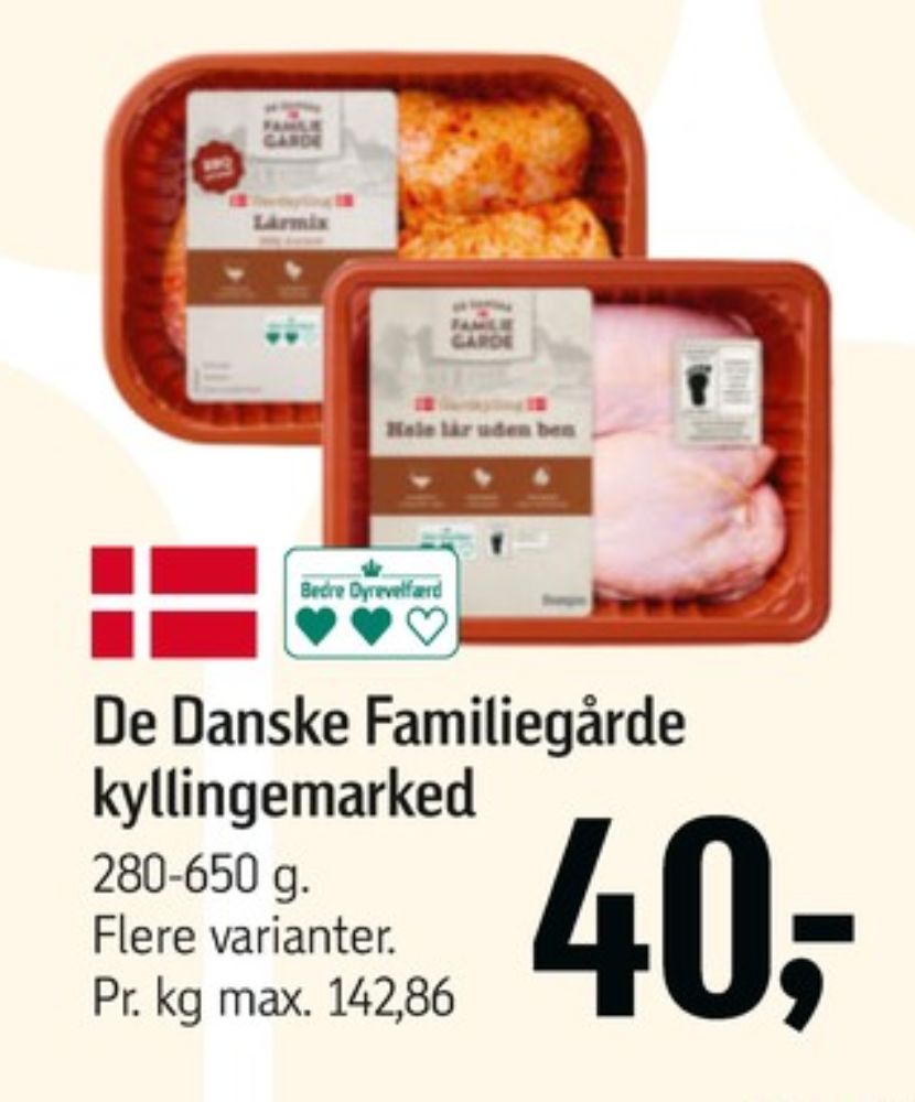 De Danske Familiegårde, Kyllingelårmix