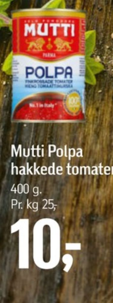 Mutti, Hakkede tomater