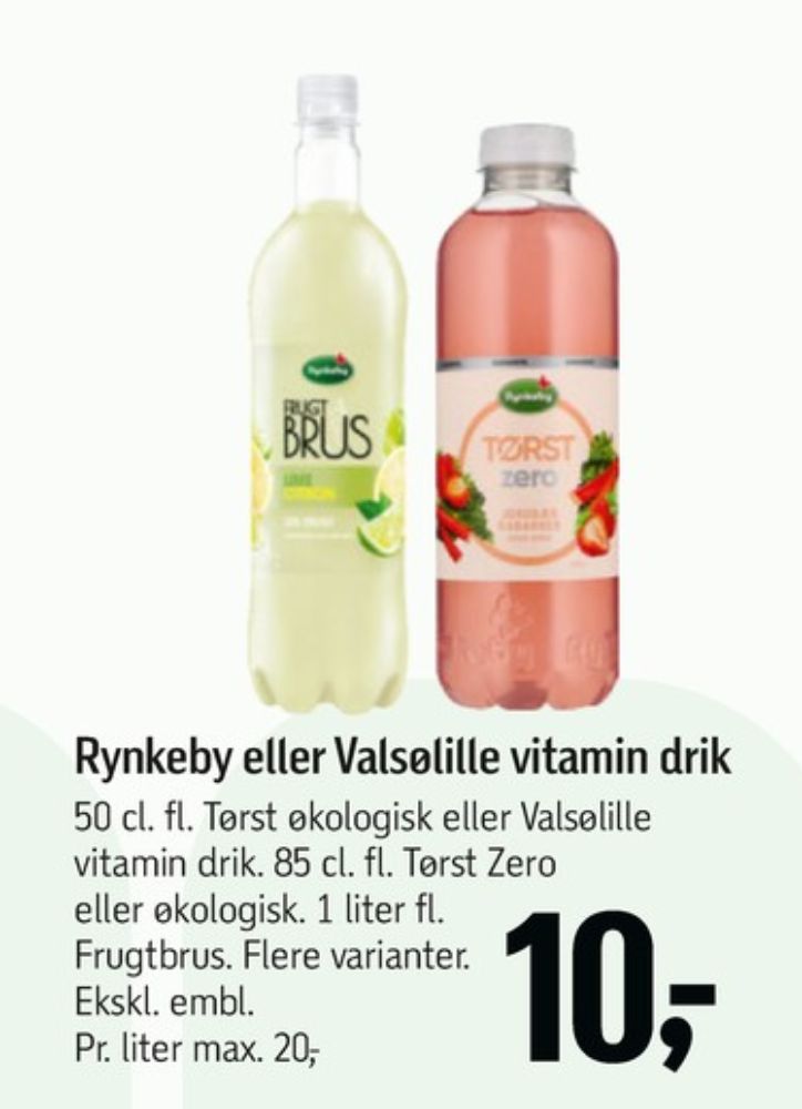 Valsølille, Vitamin Water Citron & Lime