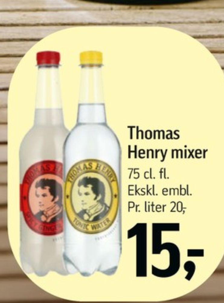 Thomas Henry, Tonicvand