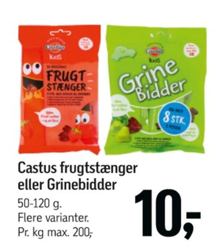 Castus Frugtstænger, Frugtstænger Jordbær