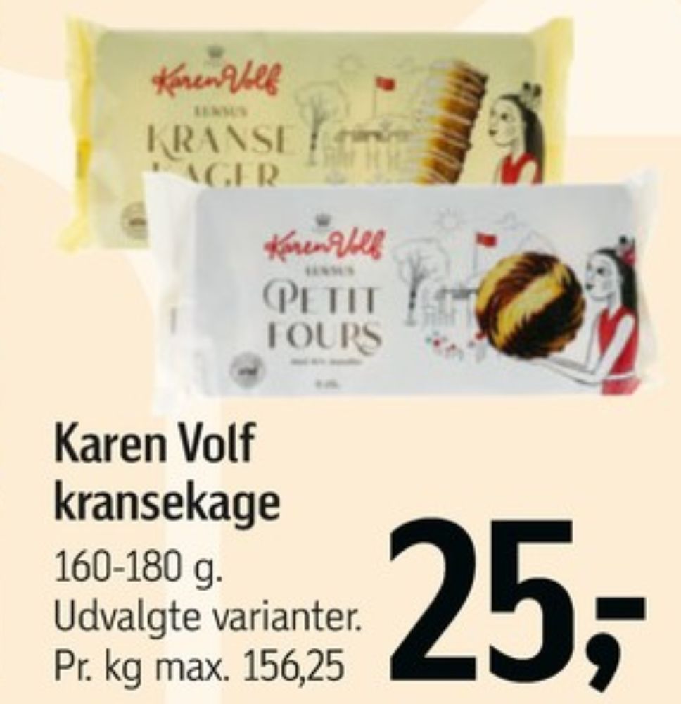 Karen Volf, Kransekage