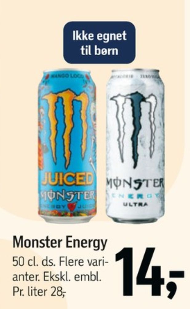 Monster Ultra Energy, Energidrik