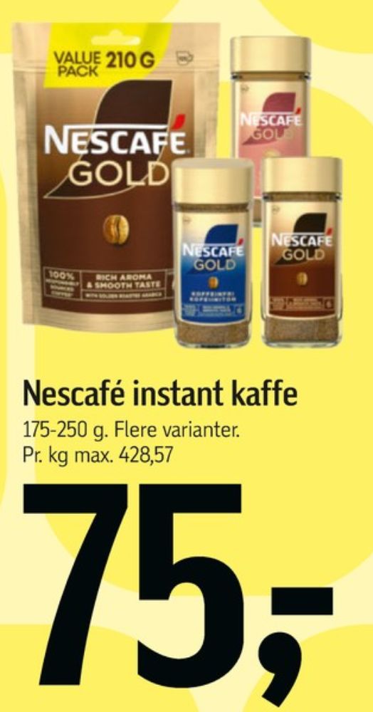 Nescafe Gold, Instant Kaffe