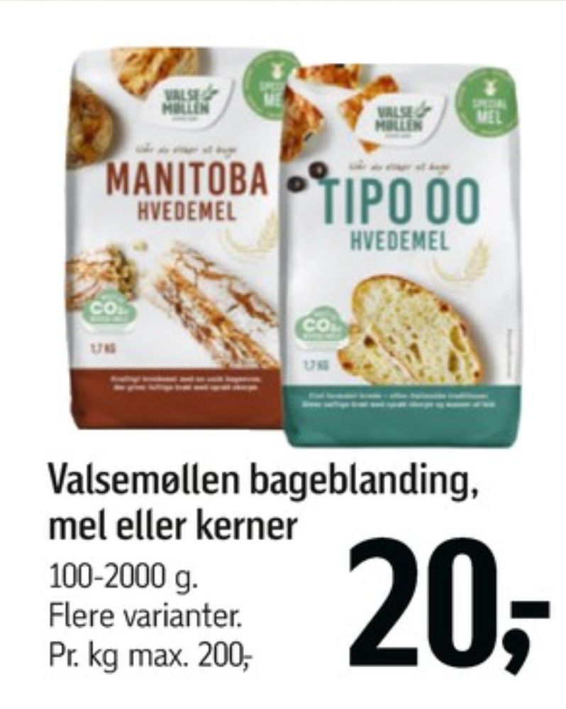 Valsemøllen, Tipo 00 Hvedemel