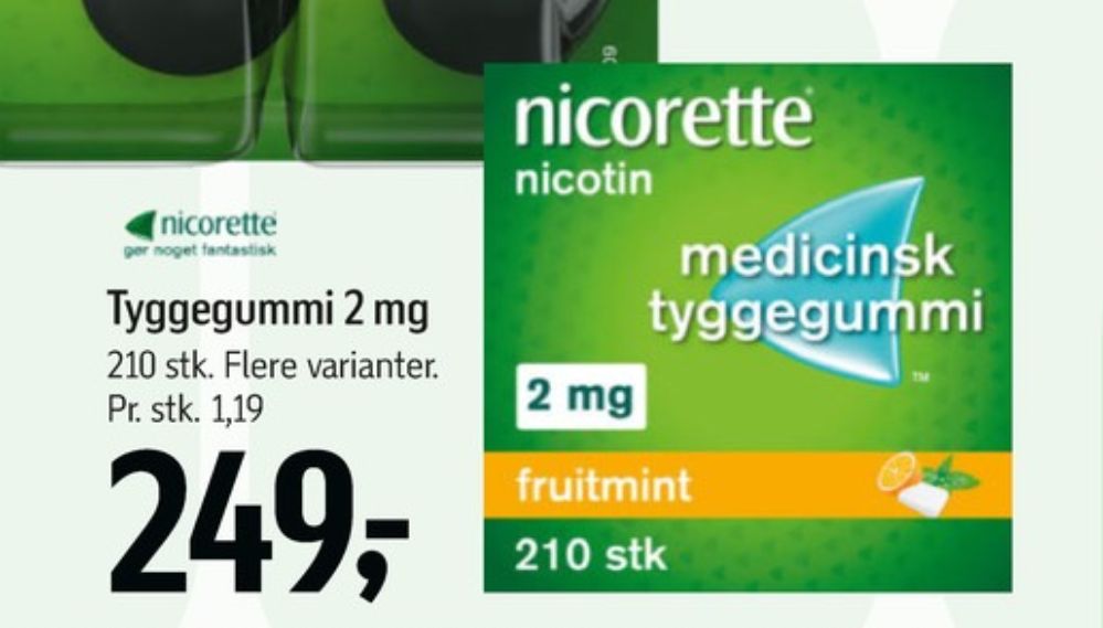 Nicorette, Nikotintyggegummi