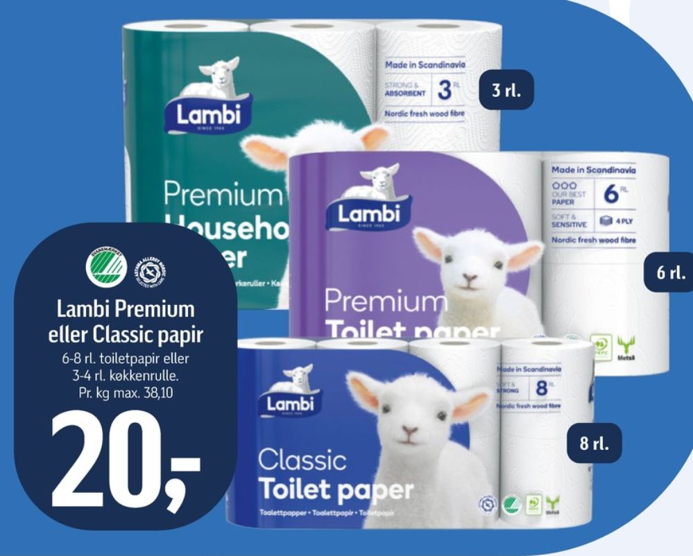 Lambi Classic, Toiletpapir