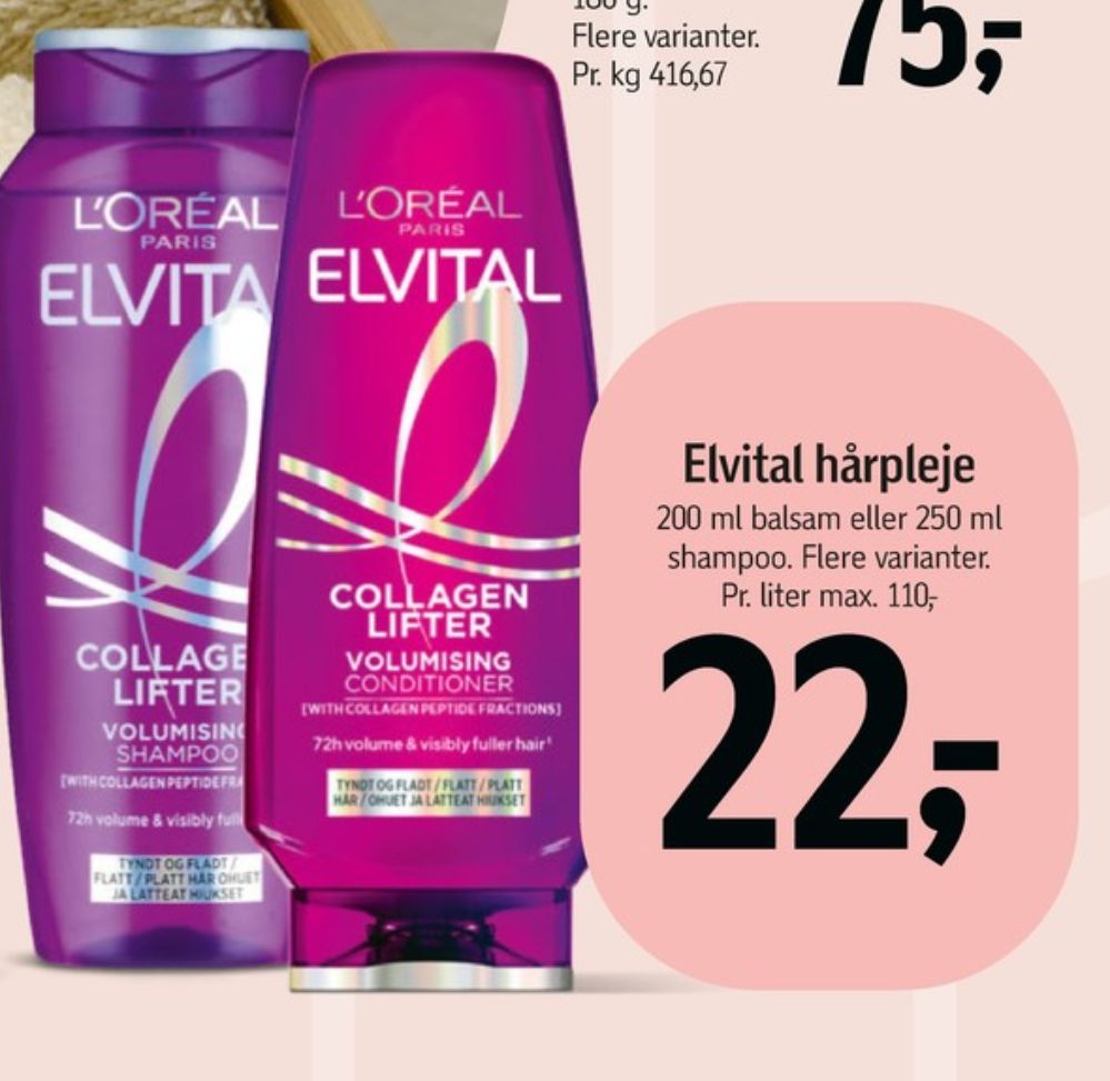 Loreal Elvital, Shampoo