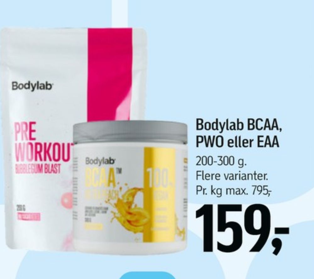 Bodylab, Træningstilskud