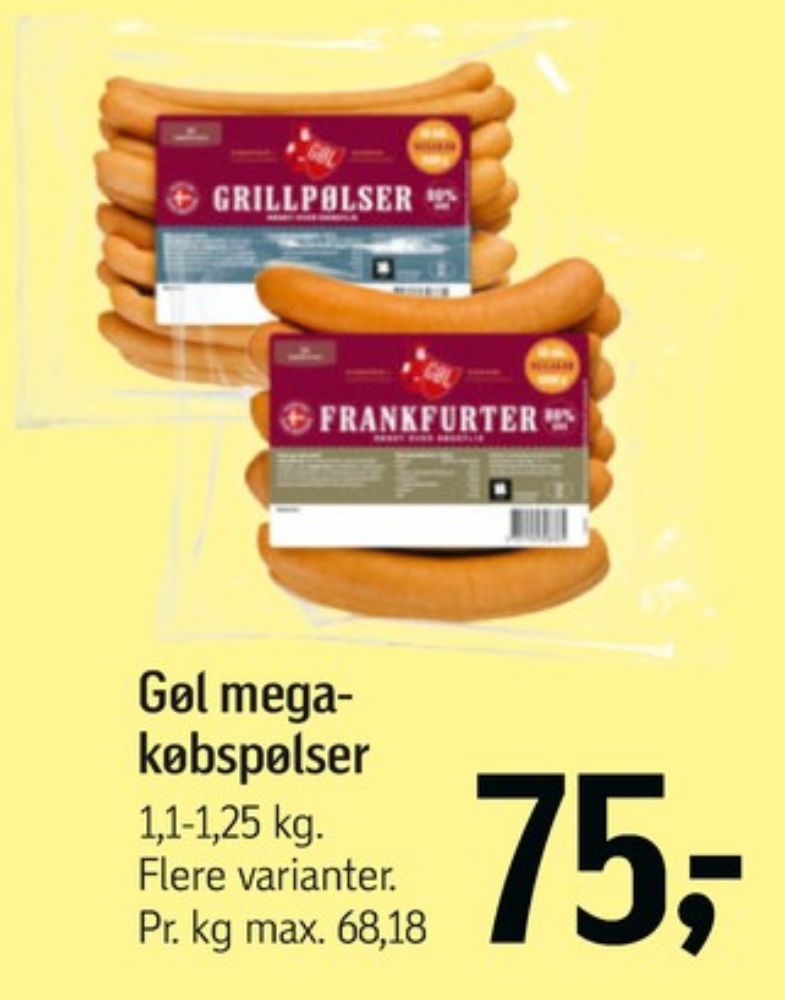 Gøl, Grillpølser