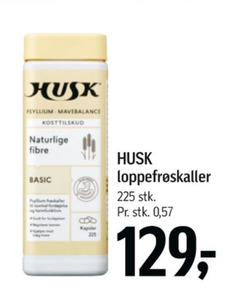 Husk, Kosttilskud