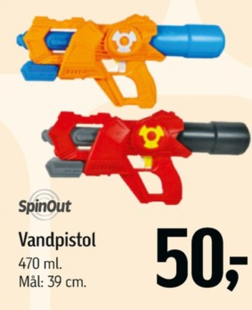 SpinOut, Vandpistol