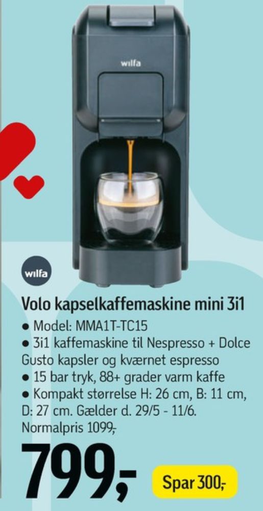 Wilfa, Kapselkaffemaskine