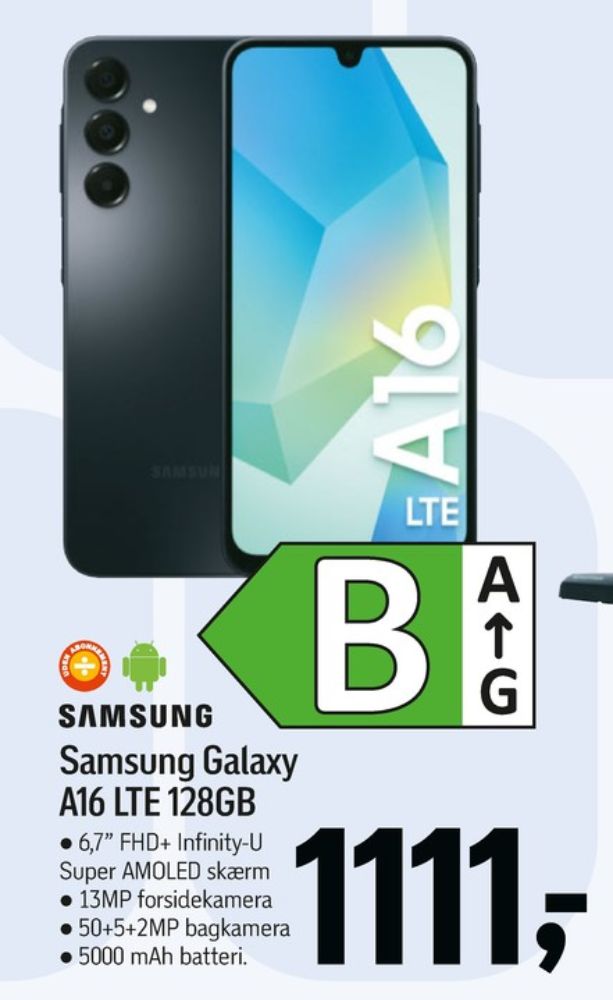 Samsung Galaxy A16 LTE, Mobiltelefon