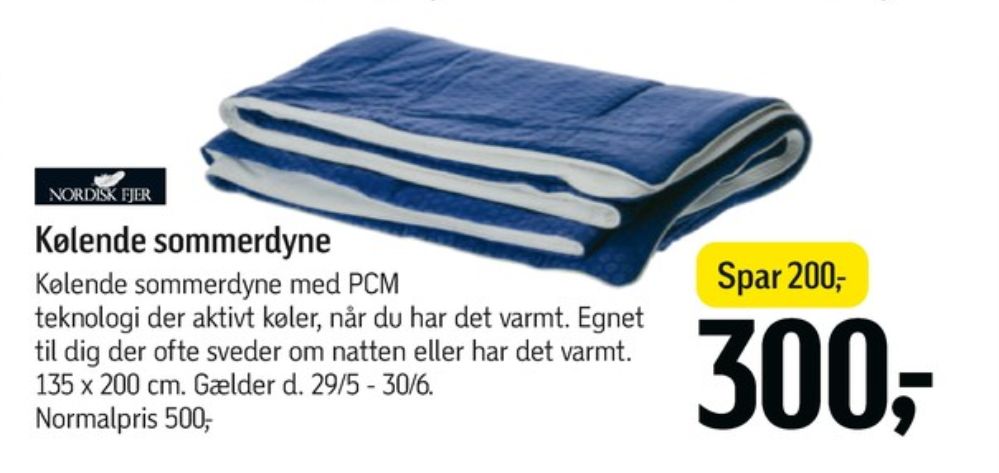 Nordisk Fjer, Dyne
