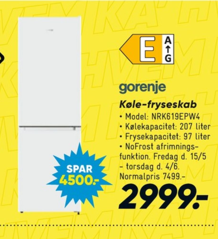 Gorenje, Køle/Fryseskab
