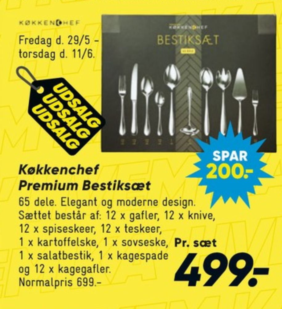 KøkkenChef, Bestik