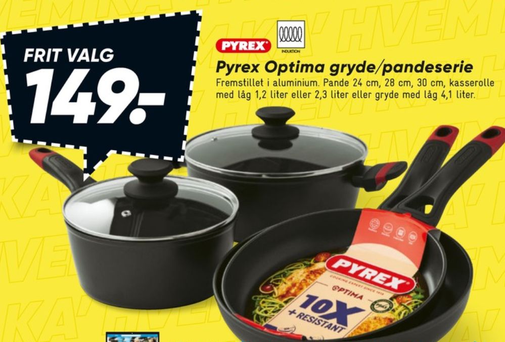 Pyrex, Stegepande