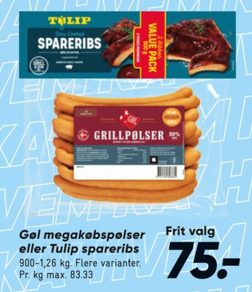 Gøl, Grillpølser