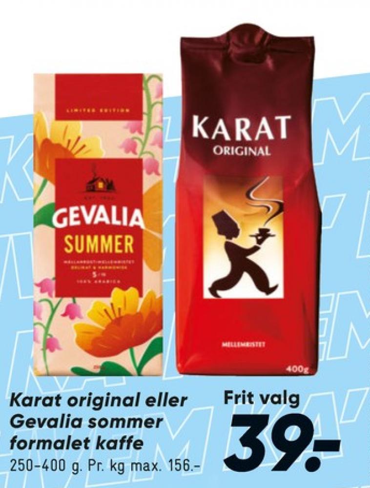 Gevalia Summer, Kaffe Formalet