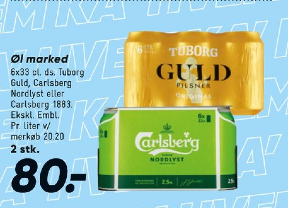 Carlsberg Nordlyst, Øl 6 pk.